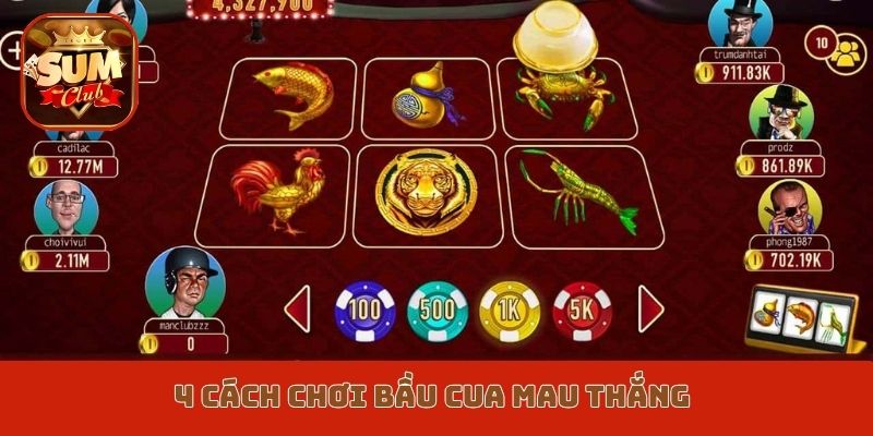 4 cách chơi bầu cua mau thắng