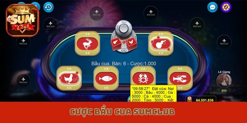 cược bầu cua Sumclub